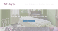 Desktop Screenshot of katesdayspa.com